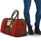 Personalized Morocco Football Travel Bag Atlas Lion Grunge Star Mascot