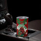 Personalized Morocco Football Tumbler Cup Atlas Lion Grunge Star Mascot