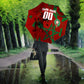 Personalized Morocco Football Umbrella Atlas Lion Grunge Star Mascot