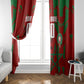 Personalized Morocco Football Window Curtain Atlas Lion Grunge Star Mascot