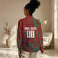 Personalized Morocco Football Women Casual Shirt Atlas Lion Grunge Star Mascot