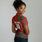 Personalized Morocco Football Women Polo Shirt Atlas Lion Grunge Star Mascot