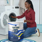 Personalized Curacao Football Marlin Mascot Laundry Basket Caribbean Flag Colors Geometric Blue