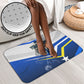 Personalized Curacao Football Marlin Mascot Bathroom Set Caribbean Flag Colors Geometric Blue