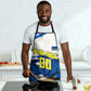 Personalized Curacao Football Apron Marlin Mascot Blue National Flag Accents