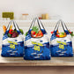 Personalized Curacao Football Grocery Bag Marlin Mascot Blue National Flag Accents