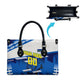 Personalized Curacao Football Leather Bag Marlin Mascot Blue National Flag Accents