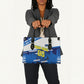 Personalized Curacao Football Leather Bag Marlin Mascot Blue National Flag Accents