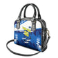 Personalized Curacao Football Shoulder Handbag Marlin Mascot Blue National Flag Accents