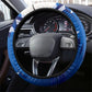 Curacao Football Steering Wheel Cover Marlin Mascot Blue National Flag Accents
