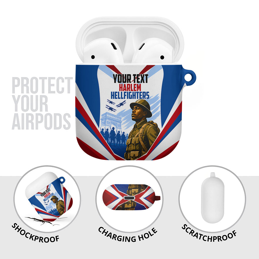 Personalized Harlem Hellfighters AirPods Case Vintage WWI Military History Patriotic Art