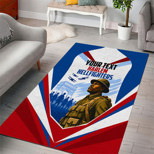 Personalized Harlem Hellfighters Area Rug Vintage WWI Military History Patriotic Art