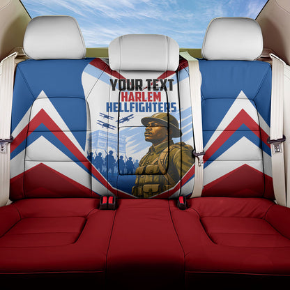 Personalized Harlem Hellfighters Back Car Seat Cover Vintage WWI Military History Patriotic Art
