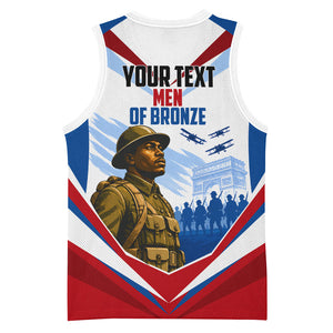 Personalized Harlem Hellfighters Basketball Jersey Vintage WWI Military History Patriotic Art