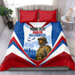 Personalized Harlem Hellfighters Bedding Set Vintage WWI Military History Patriotic Art