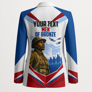 Personalized Harlem Hellfighters Blazer Vintage WWI Military History Patriotic Art