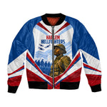 Personalized Harlem Hellfighters Bomber Jacket Vintage WWI Military History Patriotic Art