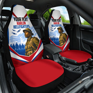 Personalized Harlem Hellfighters Car Seat Cover Vintage WWI Military History Patriotic Art
