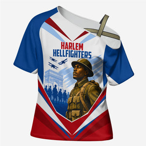 Personalized Harlem Hellfighters Cross Shoulder Shirt Vintage WWI Military History Patriotic Art