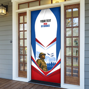 Personalized Harlem Hellfighters Door Cover Vintage WWI Military History Patriotic Art