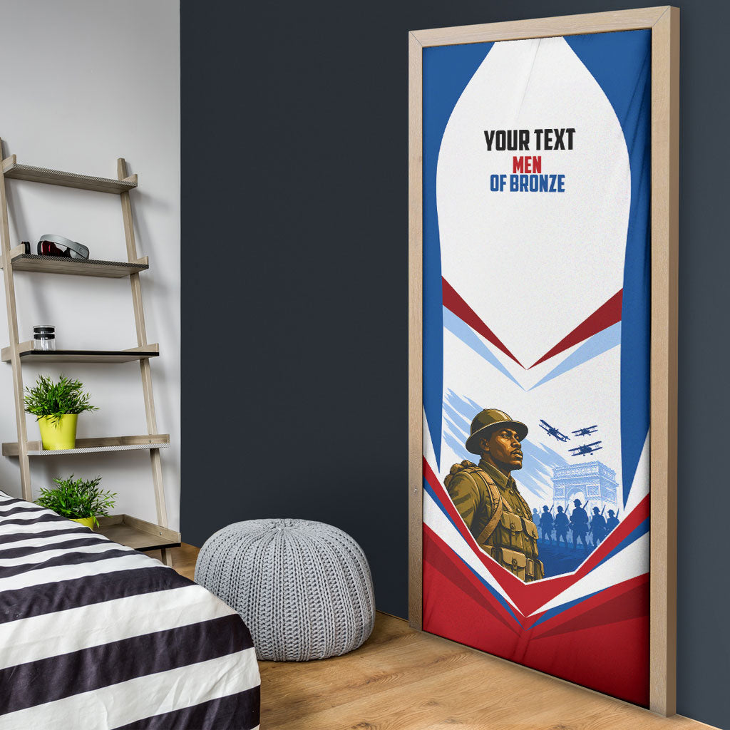 Personalized Harlem Hellfighters Door Cover Vintage WWI Military History Patriotic Art