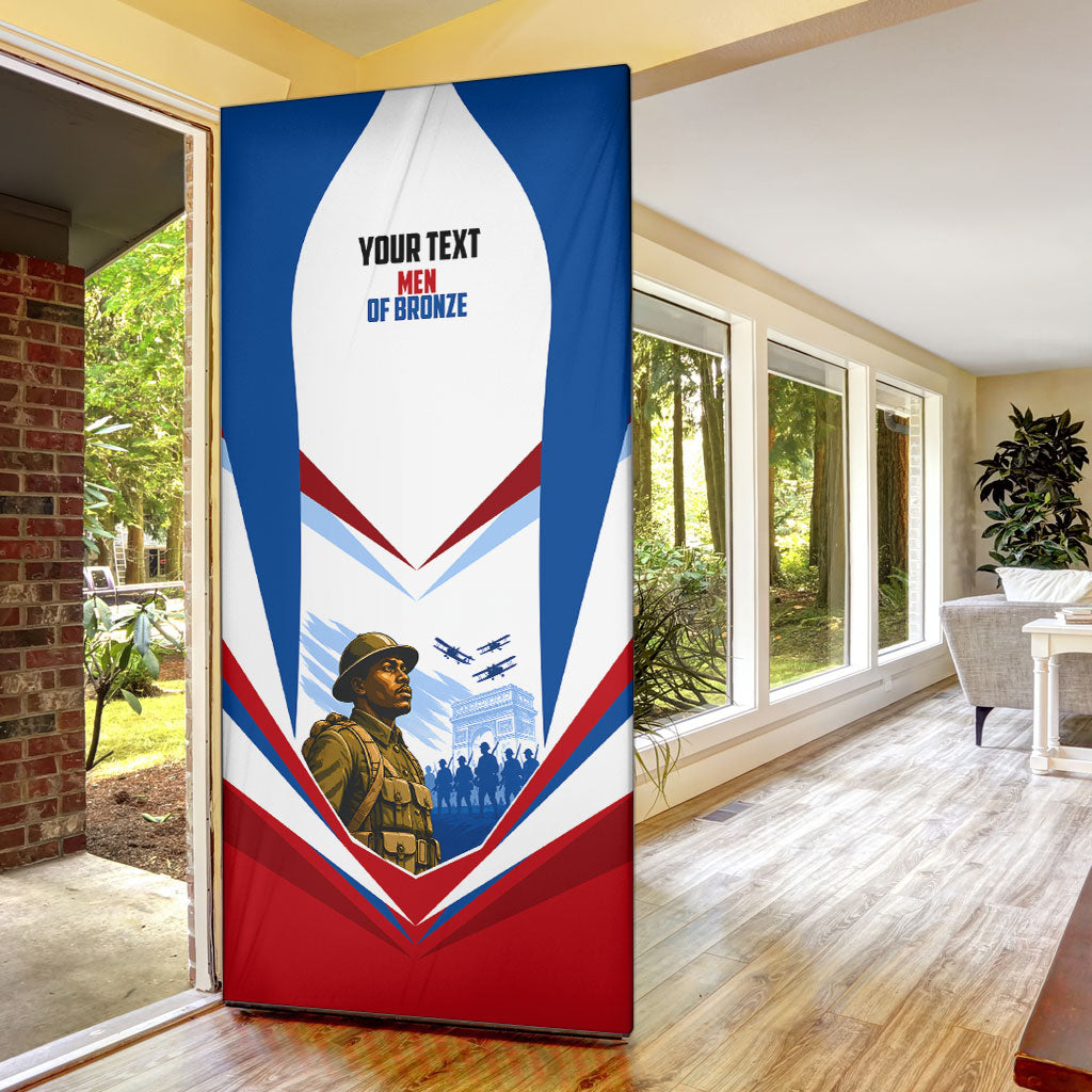 Personalized Harlem Hellfighters Door Cover Vintage WWI Military History Patriotic Art