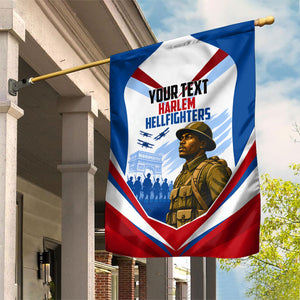 Personalized Harlem Hellfighters Garden Flag Vintage WWI Military History Patriotic Art