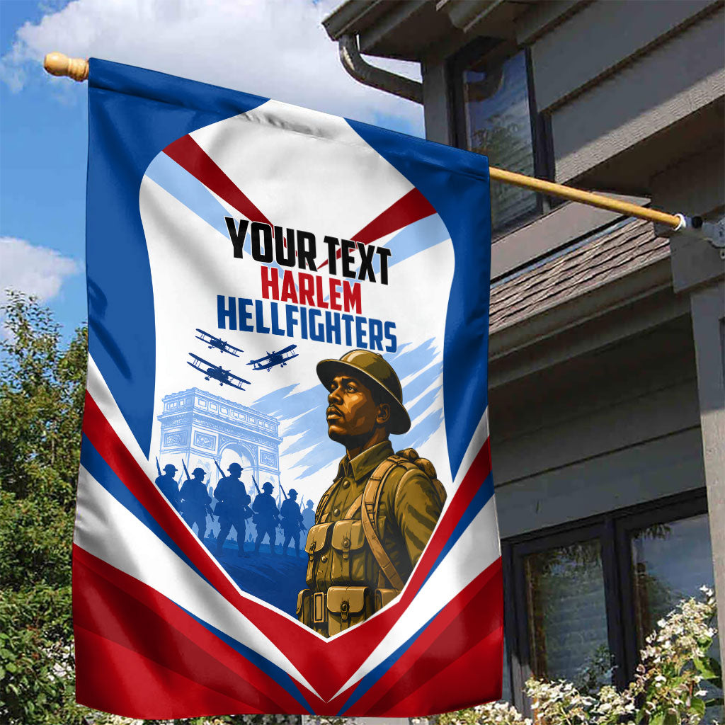 Personalized Harlem Hellfighters Garden Flag Vintage WWI Military History Patriotic Art
