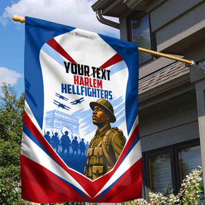Personalized Harlem Hellfighters Garden Flag Vintage WWI Military History Patriotic Art