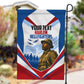 Personalized Harlem Hellfighters Garden Flag Vintage WWI Military History Patriotic Art