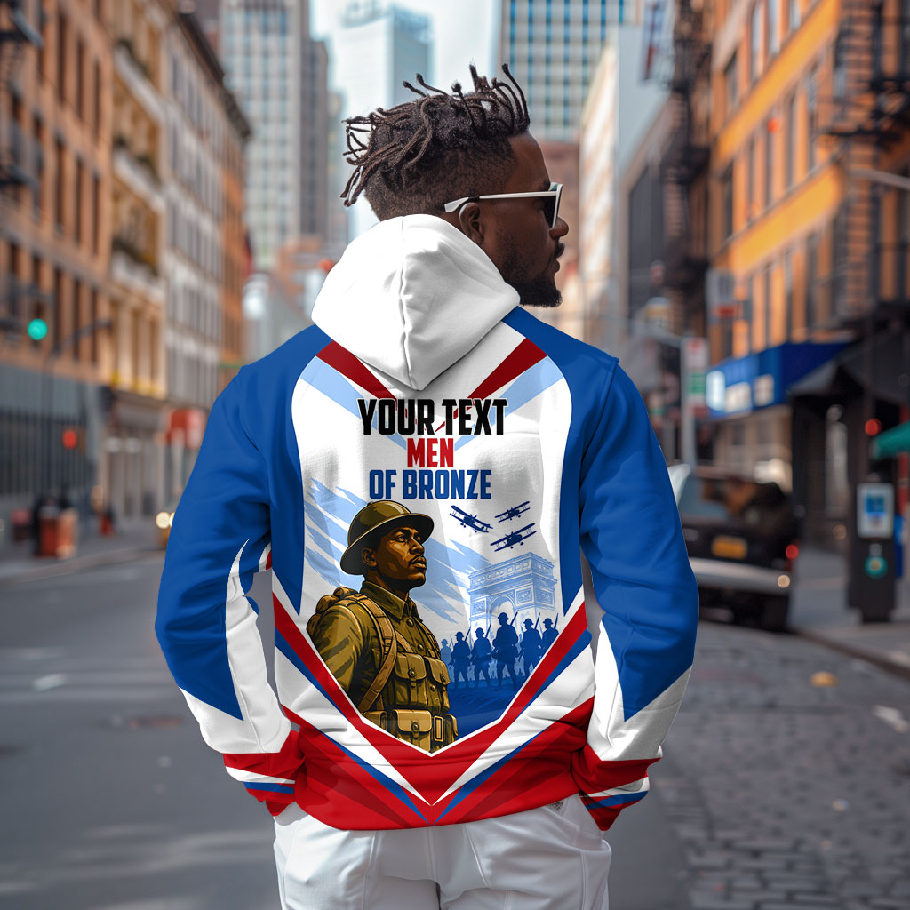 Personalized Harlem Hellfighters Hoodie Vintage WWI Military History Patriotic Art