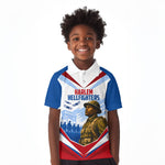 Personalized Harlem Hellfighters Kid Polo Shirt Vintage WWI Military History Patriotic Art