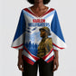 Personalized Harlem Hellfighters Kimono Sleeve Blouse Vintage WWI Military History Patriotic Art
