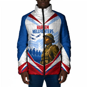 Personalized Harlem Hellfighters Padded Jacket Vintage WWI Military History Patriotic Art