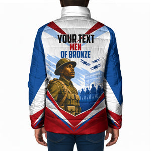 Personalized Harlem Hellfighters Padded Jacket Vintage WWI Military History Patriotic Art