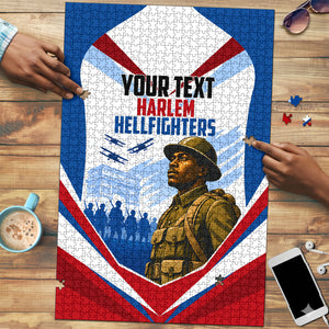 Personalized Harlem Hellfighters Puzzle Vintage WWI Military History Patriotic Art