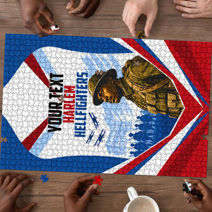 Personalized Harlem Hellfighters Puzzle Vintage WWI Military History Patriotic Art