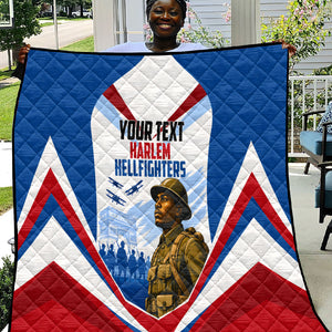 Personalized Harlem Hellfighters Quilt Vintage WWI Military History Patriotic Art