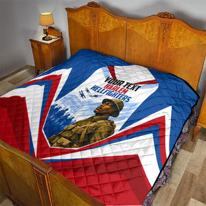 Personalized Harlem Hellfighters Quilt Vintage WWI Military History Patriotic Art