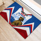 Personalized Harlem Hellfighters Rubber Doormat Vintage WWI Military History Patriotic Art