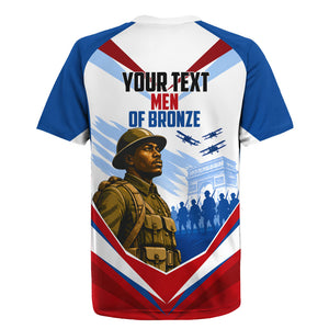 Personalized Harlem Hellfighters Rugby Jersey Vintage WWI Military History Patriotic Art