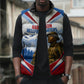 Personalized Harlem Hellfighters Sleeveless Puffer Jacket Vintage WWI Military History Patriotic Art
