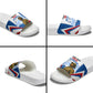 Personalized Harlem Hellfighters Slide Sandals Vintage WWI Military History Patriotic Art