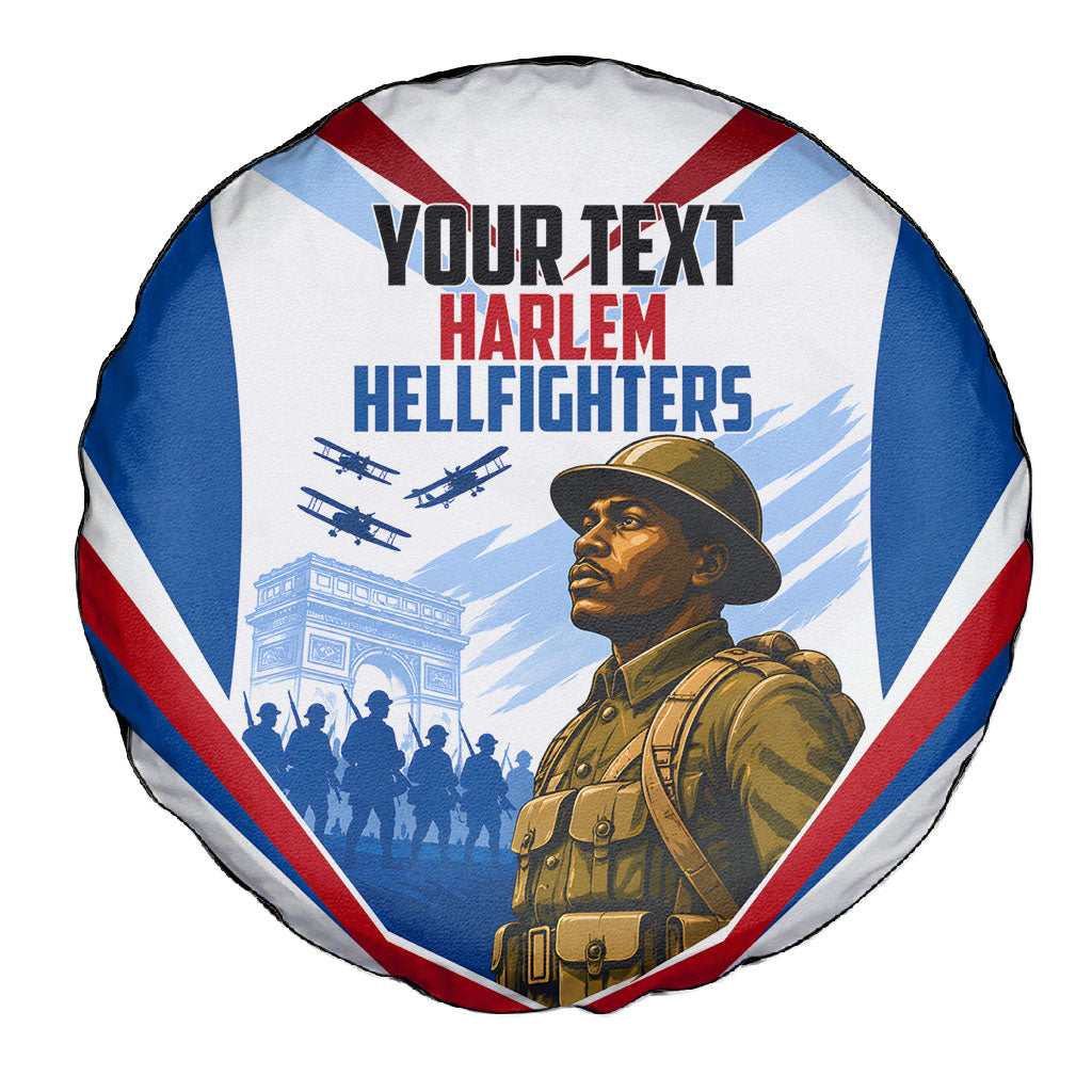 Personalized Harlem Hellfighters Spare Tire Cover Vintage WWI Military History Patriotic Art