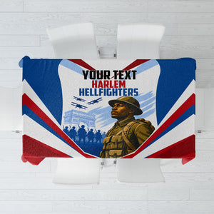 Personalized Harlem Hellfighters Tablecloth Vintage WWI Military History Patriotic Art