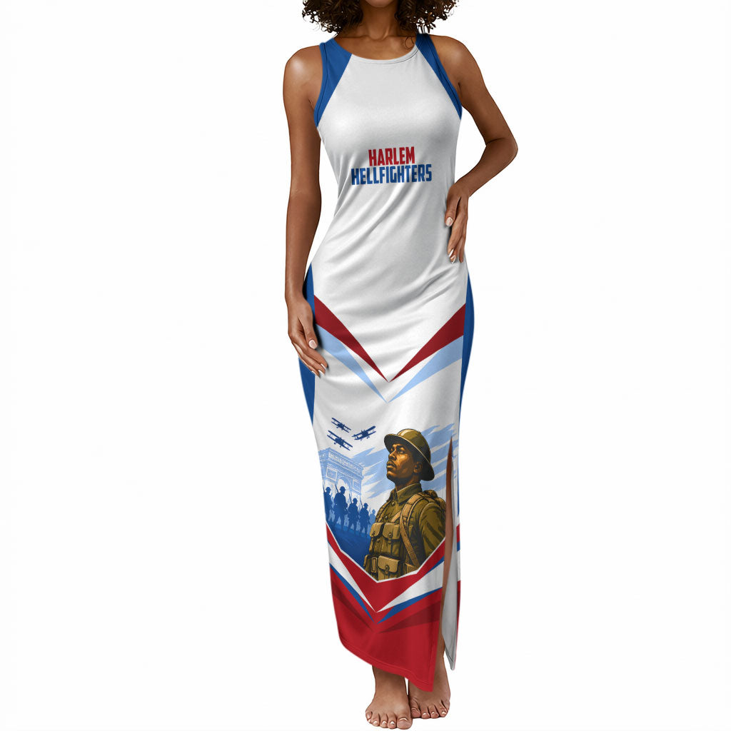Personalized Harlem Hellfighters Tank Maxi Dress Vintage WWI Military History Patriotic Art