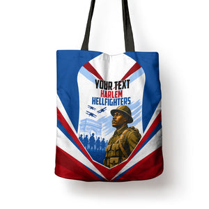 Personalized Harlem Hellfighters Tote Bag Vintage WWI Military History Patriotic Art