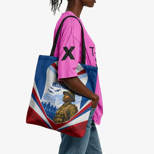 Personalized Harlem Hellfighters Tote Bag Vintage WWI Military History Patriotic Art