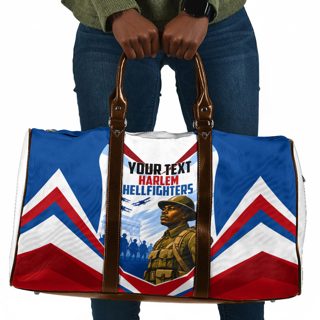 Personalized Harlem Hellfighters Travel Bag Vintage WWI Military History Patriotic Art