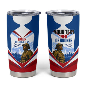 Personalized Harlem Hellfighters Tumbler Cup Vintage WWI Military History Patriotic Art